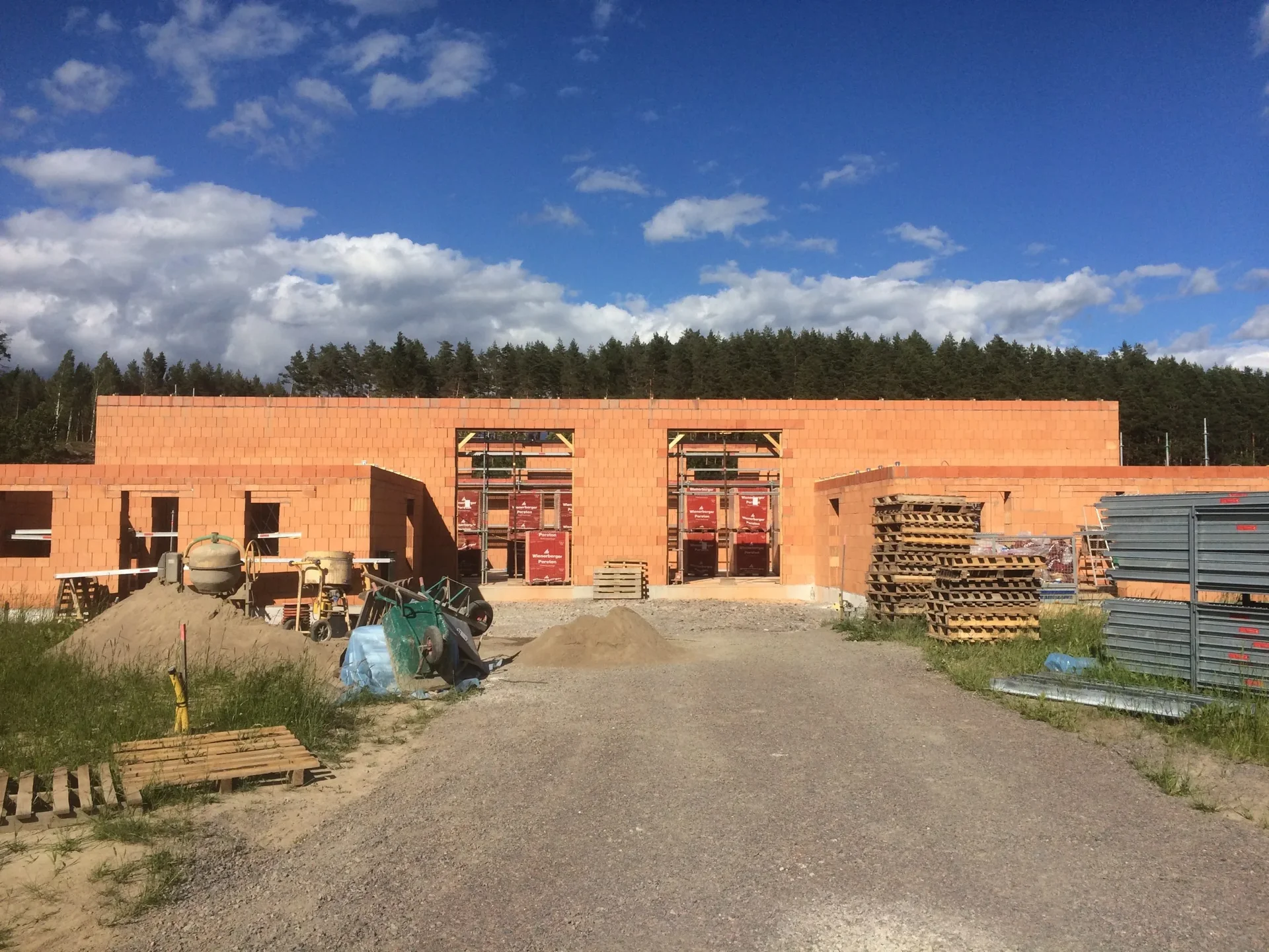 POROTHERM byggprojekt fasad