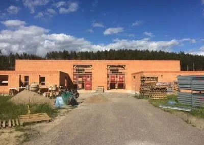 POROTHERM hus under konstruktion